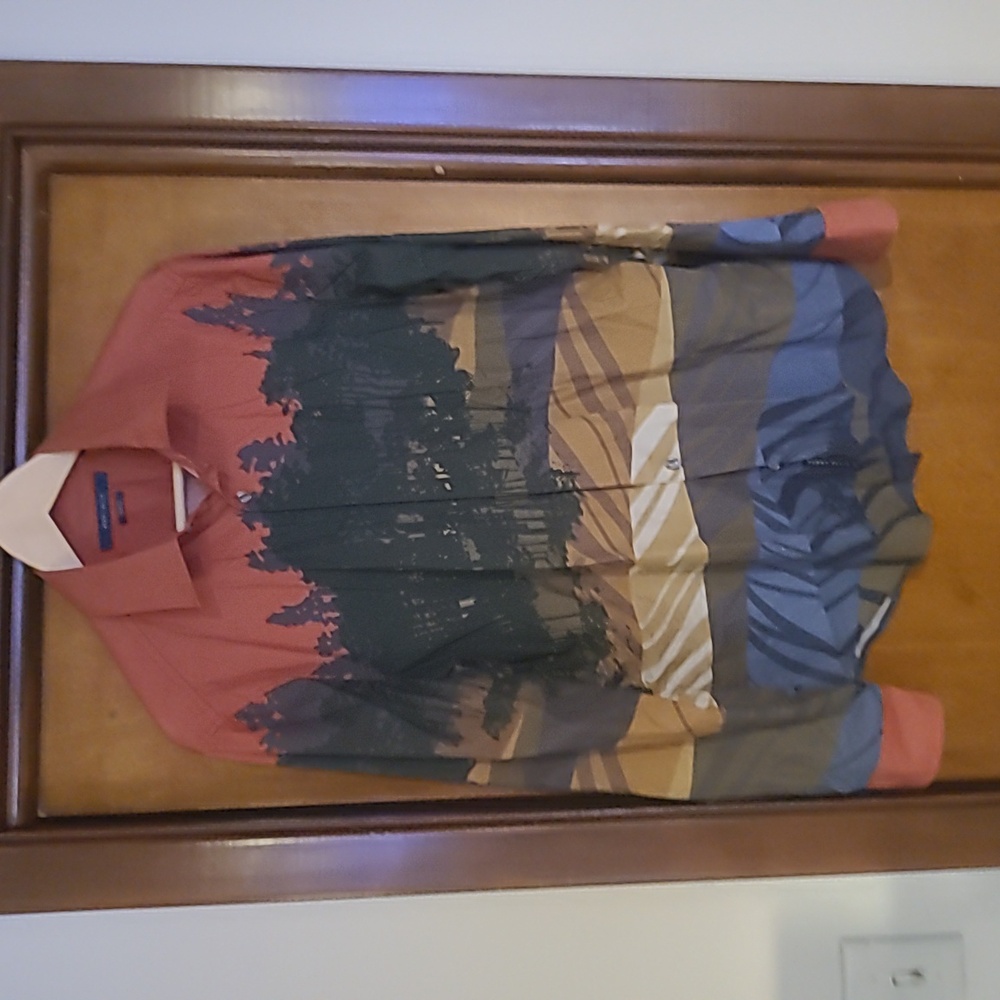 Perry Ellis Landscape Shirt Med